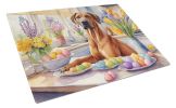 NEW Decorating Easter Rhodesian Ridgeback Glass Cutting Board Decorative Tempered Glass Kitchen Cutting and Serving Board Large Size Chopping Board