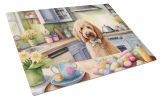 NEW Decorating Easter Goldendoodle Glass Cutting Board Decorative Tempered Glass Kitchen Cutting and Serving Board Large Size Chopping Board