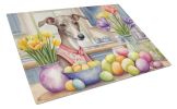 Decorating Easter Italian Greyhound Glass Cutting Board Decorative Tempered Glass Kitchen Cutting and Serving Board Large Size Chopping Board
