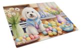 NEW Decorating Easter Coton de Tulear Glass Cutting Board Decorative Tempered Glass Kitchen Cutting and Serving Board Large Size Chopping Board
