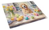 NEW Decorating Easter Golden Retriever Glass Cutting Board Decorative Tempered Glass Kitchen Cutting and Serving Board Large Size Chopping Board