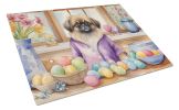 NEW Decorating Easter Pekingese Glass Cutting Board Decorative Tempered Glass Kitchen Cutting and Serving Board Large Size Chopping Board