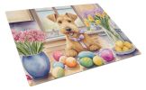 Decorating Easter Lakeland Terrier Glass Cutting Board Decorative Tempered Glass Kitchen Cutting and Serving Board Large Size Chopping Board