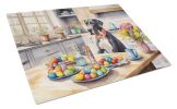 Decorating Easter Great Dane Glass Cutting Board Decorative Tempered Glass Kitchen Cutting and Serving Board Large Size Chopping Board