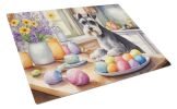 NEW Decorating Easter Schnauzer Glass Cutting Board Decorative Tempered Glass Kitchen Cutting and Serving Board Large Size Chopping Board
