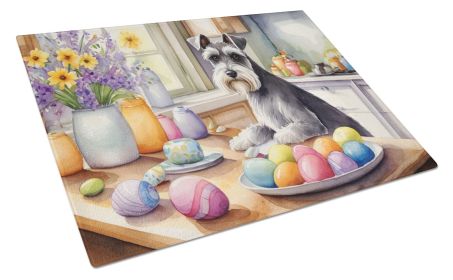 NEW Decorating Easter Schnauzer Glass Cutting Board Decorative Tempered Glass Kitchen Cutting and Serving Board Large Size Chopping Board