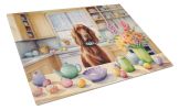 Decorating Easter Irish Setter Glass Cutting Board Decorative Tempered Glass Kitchen Cutting and Serving Board Large Size Chopping Board