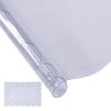 Clear Table Cover Protector, 48 inch/1230 mm Round Table Cover, 1.5 mm Thick PVC Plastic Tablecloth, Waterproof Desktop Protector for Writing Desk
