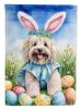 Puli Easter Egg Hunt House Flag Large Porch Sleeve Pole Decorative Outside Yard Banner Artwork Wall Hanging, Polyester, House Size, Multicolor