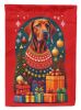 Vizsla Holiday Christmas House Flag Large Porch Sleeve Pole Decorative Outside Yard Banner Artwork Wall Hanging, Polyester, House Size, Multicolor