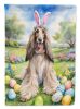 Afghan Hound Easter Egg Hunt House Flag Large Porch Sleeve Pole Decorative Outside Yard Banner Artwork Wall Hanging, Polyester, House Size, Multicolor