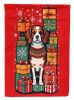 Beagle Holiday Christmas House Flag Large Porch Sleeve Pole Decorative Outside Yard Banner Artwork Wall Hanging, Polyester, House Size, Multicolor