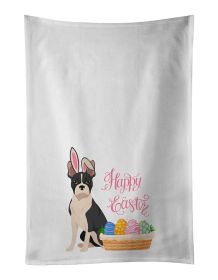 NEW Black Boston Terrier Easter Kitchen Towel Set of 2 White Dish Towels Decorative Bathroom Hand towel for Hand, Face, Hair, Yoga, Tea, Dishcloth