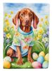 Vizsla Easter Egg Hunt House Flag Large Porch Sleeve Pole Decorative Outside Yard Banner Artwork Wall Hanging, Polyester, House Size, Multicolor