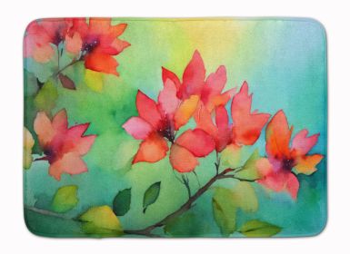 Missouri Hawthorns in Watercolor Memory Foam Kitchen Mat Machine Washable Anti-Fatigue Mat Cushion Comfort Bath Mat or Kitchen Rug