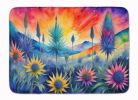 Eryngium in Color Memory Foam Kitchen Mat Machine Washable Anti-Fatigue Mat Cushion Comfort Bath Mat or Kitchen Rug