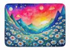Daisies in Color Memory Foam Kitchen Mat Machine Washable Anti-Fatigue Mat Cushion Comfort Bath Mat or Kitchen Rug