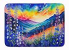 Delphinium in Color Memory Foam Kitchen Mat Machine Washable Anti-Fatigue Mat Cushion Comfort Bath Mat or Kitchen Rug