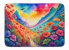 Geraniums in Color Memory Foam Kitchen Mat Machine Washable Anti-Fatigue Mat Cushion Comfort Bath Mat or Kitchen Rug