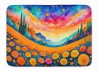 Marigolds in Color Memory Foam Kitchen Mat Machine Washable Anti-Fatigue Mat Cushion Comfort Bath Mat or Kitchen Rug