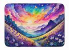 Violets in Color Memory Foam Kitchen Mat Machine Washable Anti-Fatigue Mat Cushion Comfort Bath Mat or Kitchen Rug