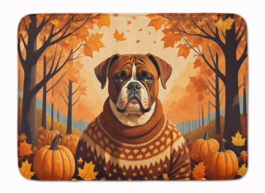 Boxer Fall Memory Foam Kitchen Mat Machine Washable Anti-Fatigue Mat Cushion Comfort Bath Mat or Kitchen Rug