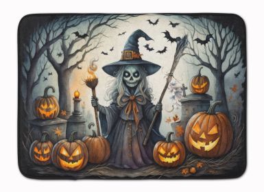 Witch Spooky Halloween Memory Foam Kitchen Mat Machine Washable Anti-Fatigue Mat Cushion Comfort Bath Mat or Kitchen Rug