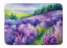 New Hampshire Purple Lilac in Watercolor Memory Foam Kitchen Mat Machine Washable Anti-Fatigue Mat Cushion Comfort Bath Mat or Kitchen Rug