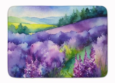 New Hampshire Purple Lilac in Watercolor Memory Foam Kitchen Mat Machine Washable Anti-Fatigue Mat Cushion Comfort Bath Mat or Kitchen Rug