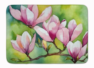 Mississippi Magnolia in Watercolor Memory Foam Kitchen Mat Machine Washable Anti-Fatigue Mat Cushion Comfort Bath Mat or Kitchen Rug