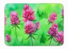 Vermont Red Clover in Watercolor Memory Foam Kitchen Mat Machine Washable Anti-Fatigue Mat Cushion Comfort Bath Mat or Kitchen Rug