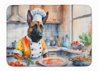 Belgian Malinois The Chef Memory Foam Kitchen Mat Machine Washable Anti-Fatigue Mat Cushion Comfort Bath Mat or Kitchen Rug