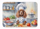 Cocker Spaniel The Chef Memory Foam Kitchen Mat Machine Washable Anti-Fatigue Mat Cushion Comfort Bath Mat or Kitchen Rug