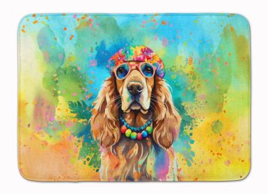 Cocker Spaniel Hippie Dawg Memory Foam Kitchen Mat Machine Washable Anti-Fatigue Mat Cushion Comfort Bath Mat or Kitchen Rug