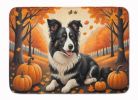 Border Collie Fall Memory Foam Kitchen Mat Machine Washable Anti-Fatigue Mat Cushion Comfort Bath Mat or Kitchen Rug