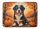 Bernese Mountain Dog Fall Memory Foam Kitchen Mat Machine Washable Anti-Fatigue Mat Cushion Comfort Bath Mat or Kitchen Rug