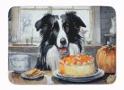Border Collie Fall Kitchen Pumpkins Memory Foam Kitchen Mat Machine Washable Anti-Fatigue Mat Cushion Comfort Bath Mat or Kitchen Rug