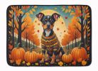 Miniature Pinscher Fall Memory Foam Kitchen Mat Machine Washable Anti-Fatigue Mat Cushion Comfort Bath Mat or Kitchen Rug