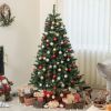 6ft Artificial Christmas Tree, Xmas Tree with 1000 Branch Tips, Auto Open, Holiday DÃ©cor with Steel Base for Home Office, Green