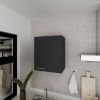 Wall Cabinet Dennard, Kitchen, Black
