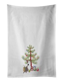 NEW Pit Bull Blue #4 Christmas Kitchen Towel Set of 2 White Dish Towels Decorative Bathroom Hand towel for Hand, Face, Hair, Yoga, Tea, Dishcloth