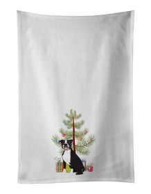 NEW Pit Bull Black #3 Christmas Kitchen Towel Set of 2 White Dish Towels Decorative Bathroom Hand towel for Hand, Face, Hair, Yoga, Tea, Dishcloth