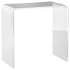 21" Long Rectangle All Acrylic 15mm Thick Waterfall Coffee Table, Clear
