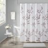 Burnout Printed Shower Curtain Mauve 72x72"