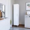 Storage Cabinet Buccan, Laundry, White Finish