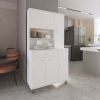 Tigard 1-Shelf 1-Drawer Pantry Cabinet White