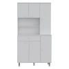 Tigard 1-Shelf 1-Drawer Pantry Cabinet White
