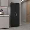 Wenge 5-Shelf Storage Pantry Cabinet