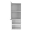 DEPOT E-SHOP Savona Medicine Single Door Cabinet, Two Interior Shelves, Two External Shelves, White