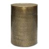Corbin - Metal Side Table - Hammered Antique Gold